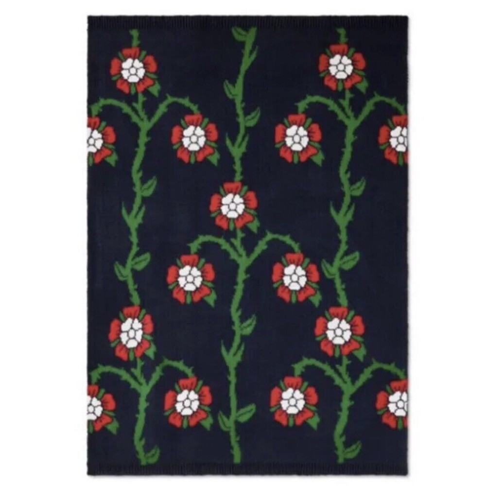 Rowing Blazers Target Rose Print Throw Blanket